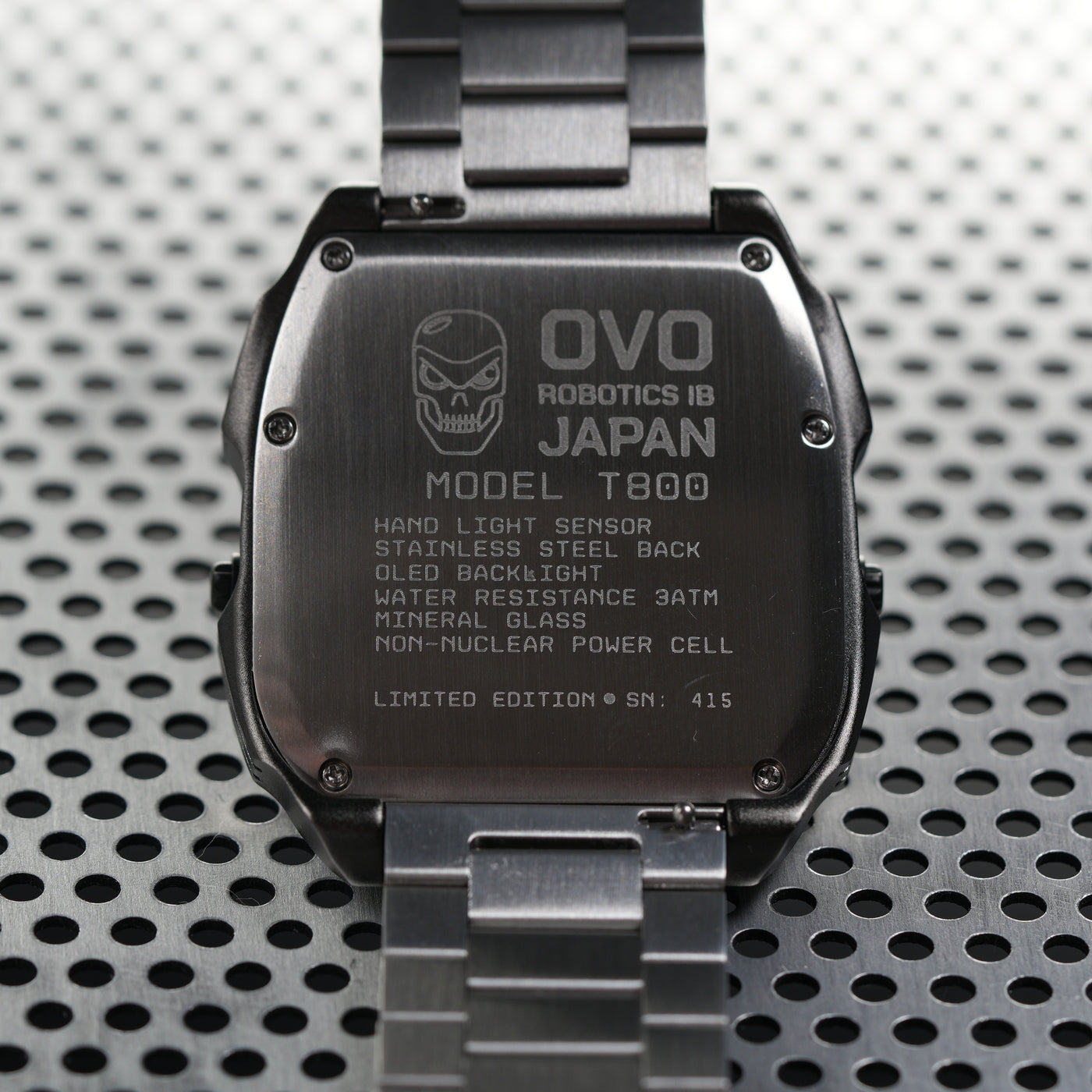 T-800 (Gray/Yellow) Fullmetal Shockproof OLED Limited Edition Watch