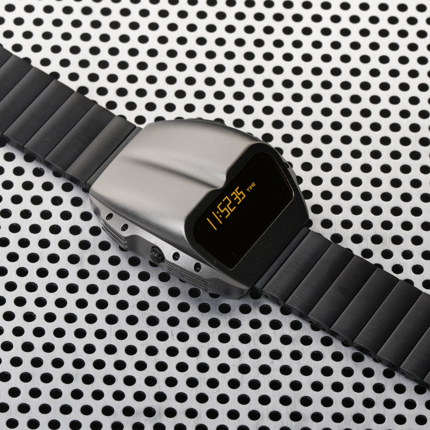 T-800 (Gray/Yellow, Black Bracelet) Fullmetal Shockproof OLED Limited Edition Watch