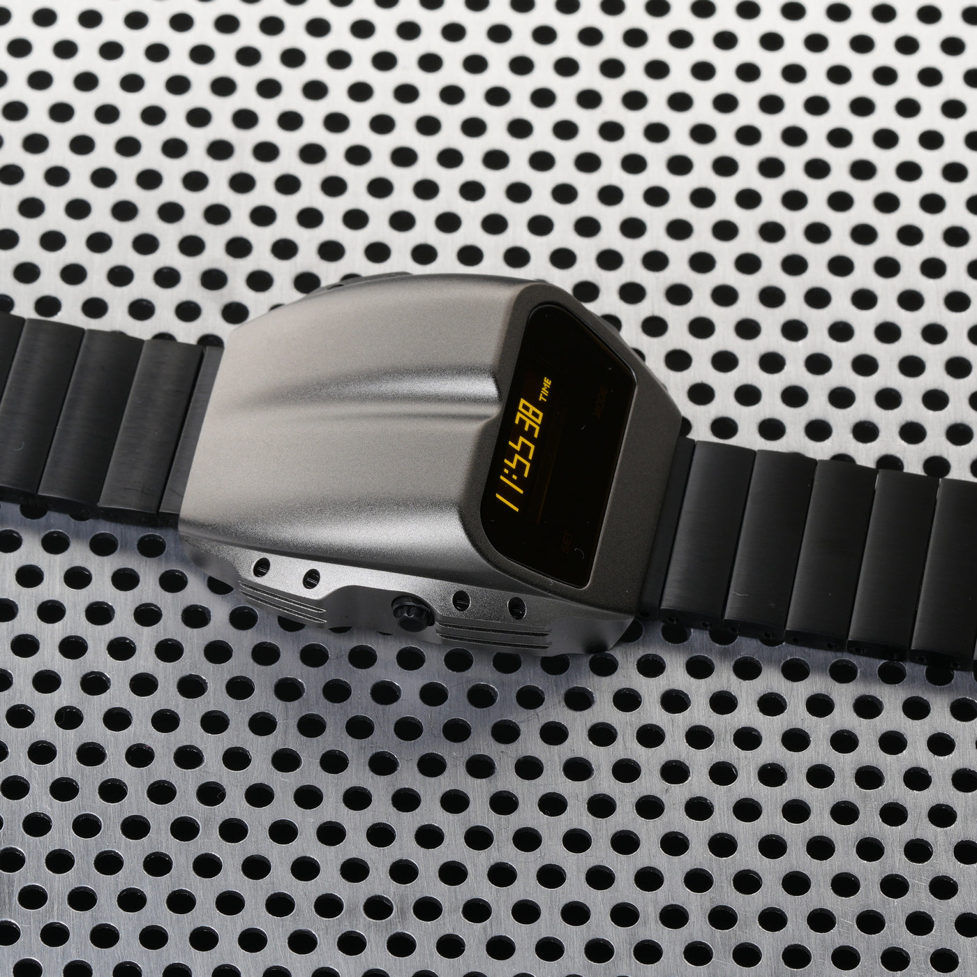 T-800 (Gray/Yellow, Black Bracelet) Fullmetal Shockproof OLED Limited Edition Watch