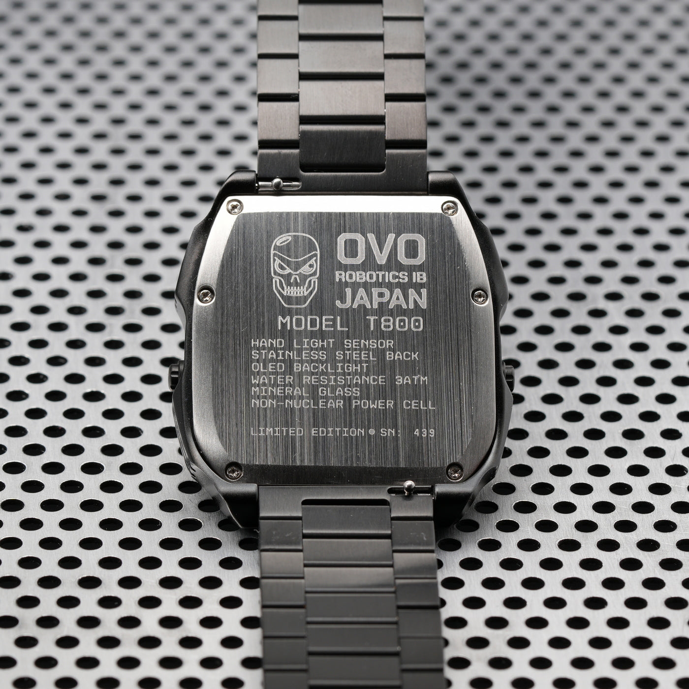 T-800 (Black/White) Fullmetal Shockproof OLED Limited Edition Watch