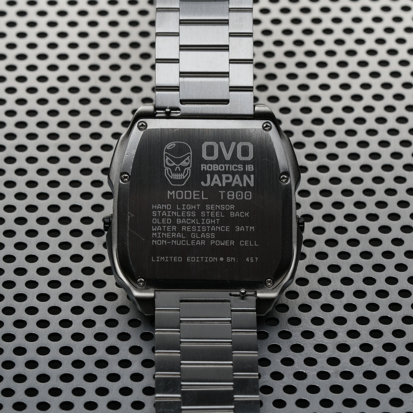 T-800 (Silver/Red) Fullmetal Shockproof OLED Limited Edition Watch