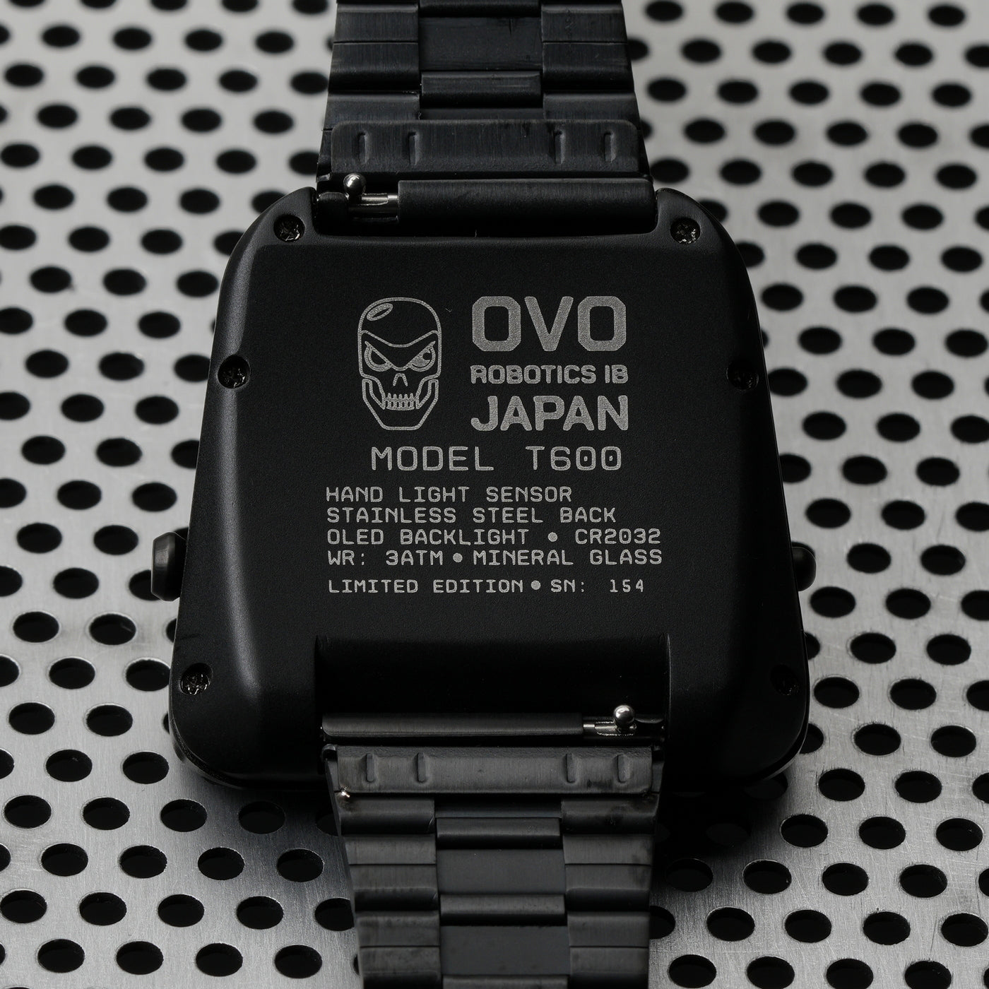 T-600 RPolice 2 (Black/Red) Fullmetal Shockproof OLED Limited Edition Watch