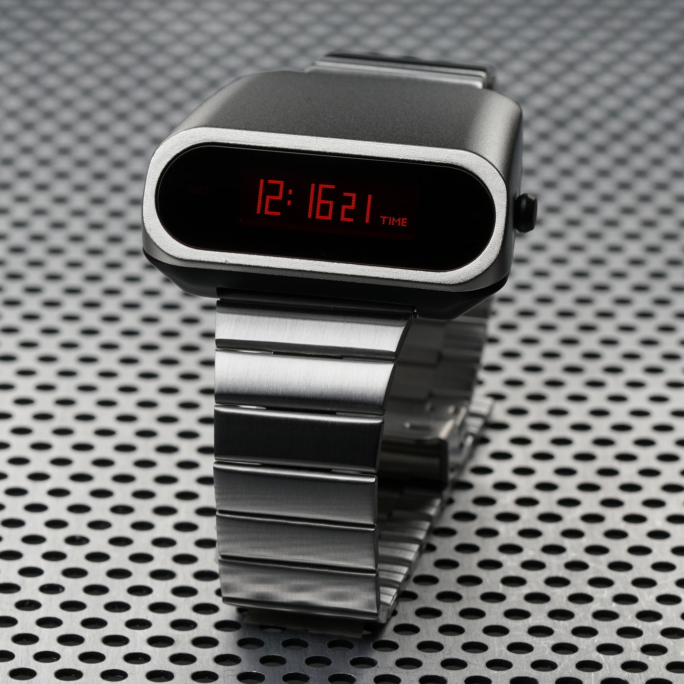 T-600 RPolice 2 (Silver/Red) Fullmetal Shockproof OLED Limited Edition Watch