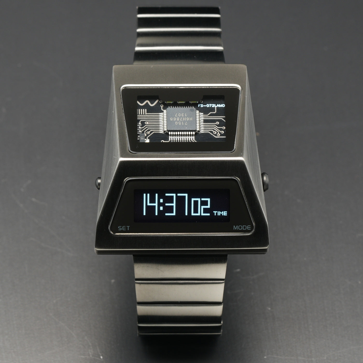 T-700 Blade (B-version, Dark Grey/White) Fullmetal Shockproof OLED Limited Edition Watch