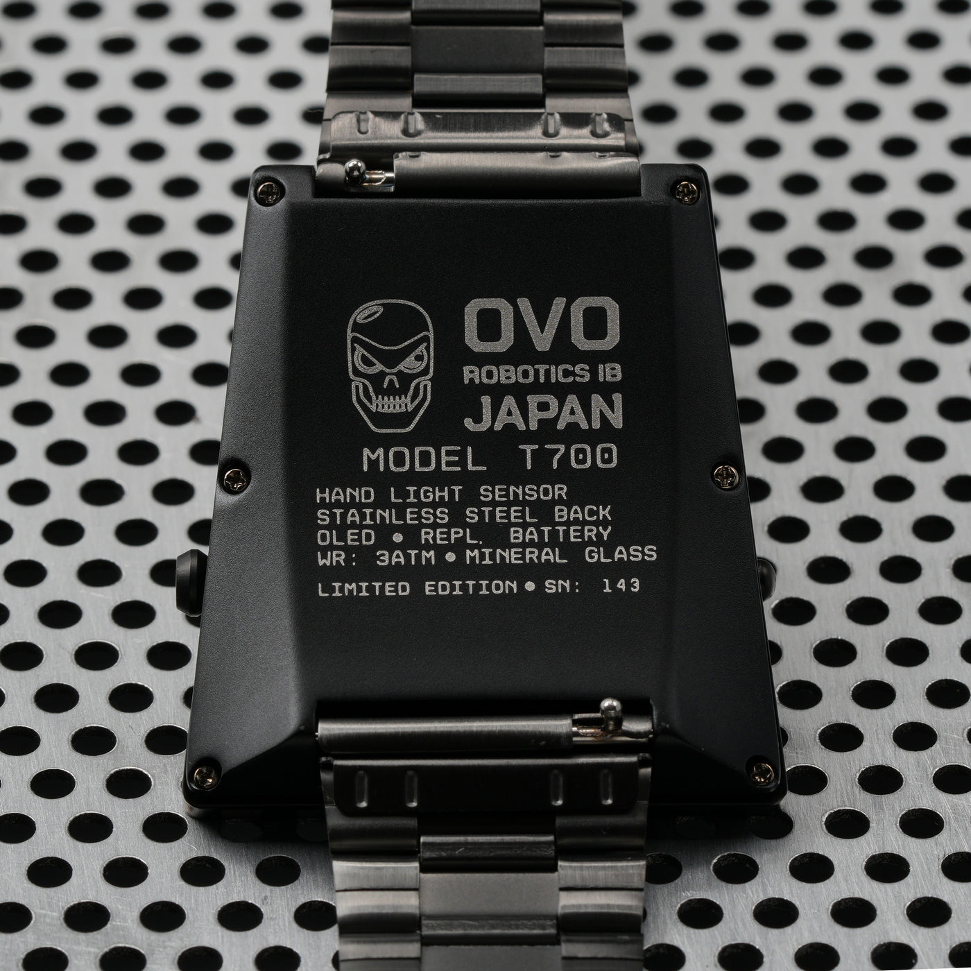 T-700 Blade (A-version, Dark Grey/Red) Fullmetal Shockproof OLED Limited Edition Watch