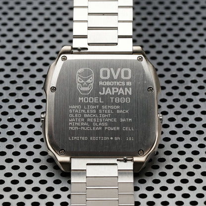 T-800 (Silver/Green) Fullmetal Shockproof OLED Limited Edition Watch