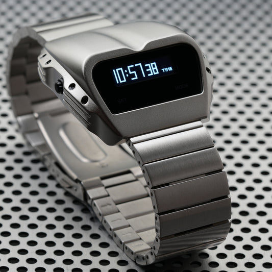 T-800 (Silver/White) Fullmetal Shockproof OLED Limited Edition Watch