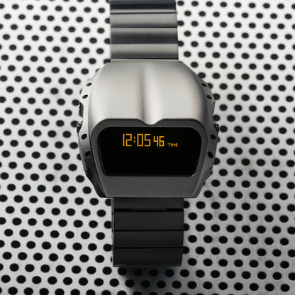 T-800 (Gray/Yellow, Black Bracelet) Fullmetal Shockproof OLED Limited Edition Watch