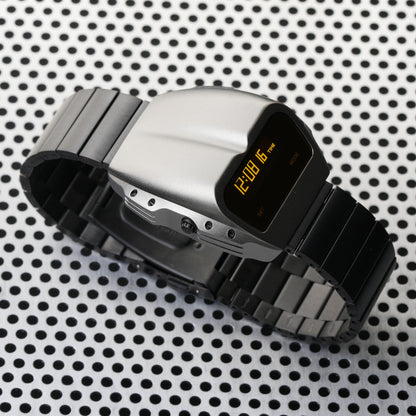 T-800 (Gray/Yellow, Black Bracelet) Fullmetal Shockproof OLED Limited Edition Watch