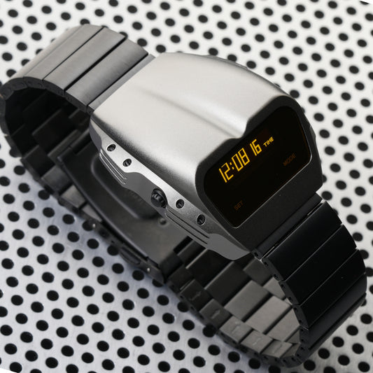 T-800 (Gray/Yellow, Black Bracelet) Fullmetal Shockproof OLED Limited Edition Watch