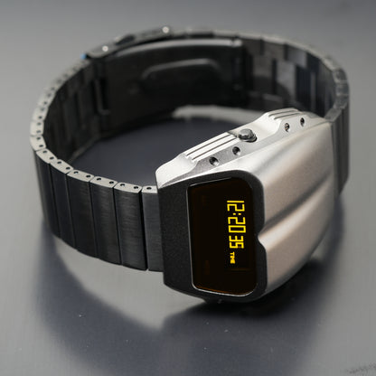 T-800 (Gray/Yellow, Black Bracelet) Fullmetal Shockproof OLED Limited Edition Watch