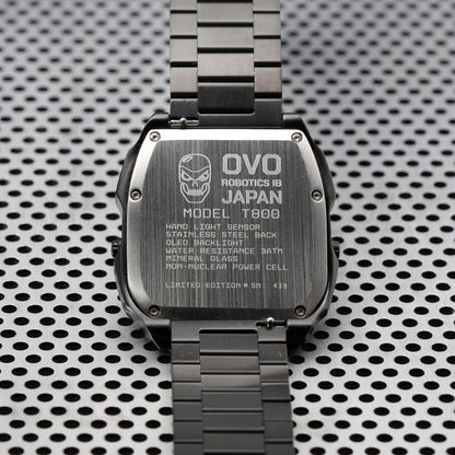 T-800 (Black/White) Fullmetal Shockproof OLED Limited Edition Watch