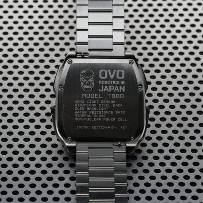 T-800 (Silver/Red) Fullmetal Shockproof OLED Limited Edition Watch