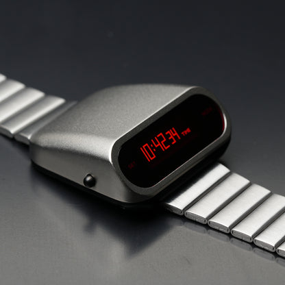 T-600 RPolice 2 (Silver/Red) Fullmetal Shockproof OLED Limited Edition Watch