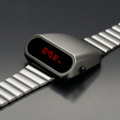 T-600 RPolice 2 (Silver/Red) Fullmetal Shockproof OLED Limited Edition Watch
