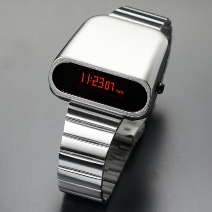 T-600 RPolice 2 (Silver/Red) Fullmetal Shockproof OLED Limited Edition Watch
