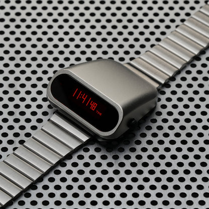 T-600 RPolice 2 (Silver/Red) Fullmetal Shockproof OLED Limited Edition Watch