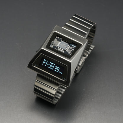T-700 Blade (B-version, Dark Grey/White) Fullmetal Shockproof OLED Limited Edition Watch