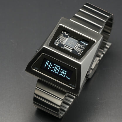 T-700 Blade (B-version, Dark Grey/White) Fullmetal Shockproof OLED Limited Edition Watch