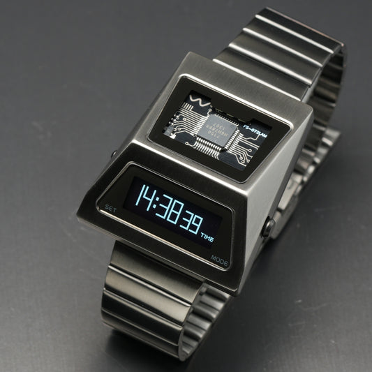 T-700 Blade (B-version, Dark Grey/White) Fullmetal Shockproof OLED Limited Edition Watch