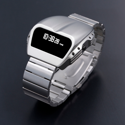 T-800 (Silver/White) Fullmetal Shockproof OLED Limited Edition Watch